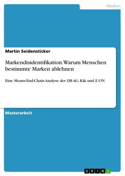 Produktbild: Markendisidentifikation. Warum Menschen bestimmte Marken ablehnen
