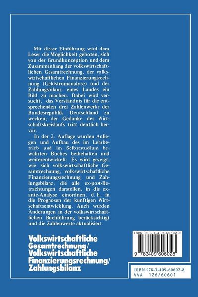 Produktbild: Volkswirtschaftliche Gesamtrechnung &mdash; Volkswirtschaftliche Finanzierungsrechnung &mdash; Zahlungsbilanz