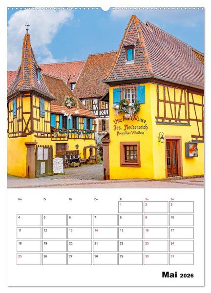 Produktbild: Elsass - Impressionen (Wandkalender 2026 DIN A2 hoch), CALVENDO Monatskalender