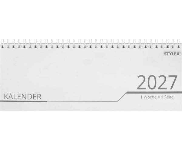 Produktbild: Stylex Schreibtischquerkalender 2027, 32 Blatt