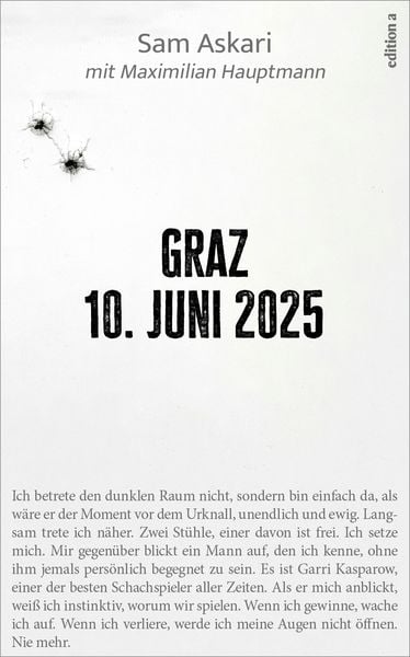 Graz, 10. Juni 2025, Gebundene Ausgabe von Sam Askari, Edition a, 9783990019092