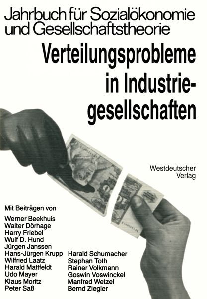 Produktbild: Verteilungsprobleme in Industriegesellschaften