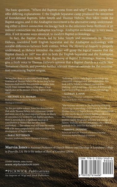 Produktbild: The Beginning of Baptist Ecclesiology