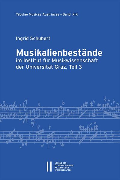 Produktbild: Musikalienbest&auml;nde im Institut f&uuml;r Musikwissenschaft der Universit&auml;t Graz, Teil 3