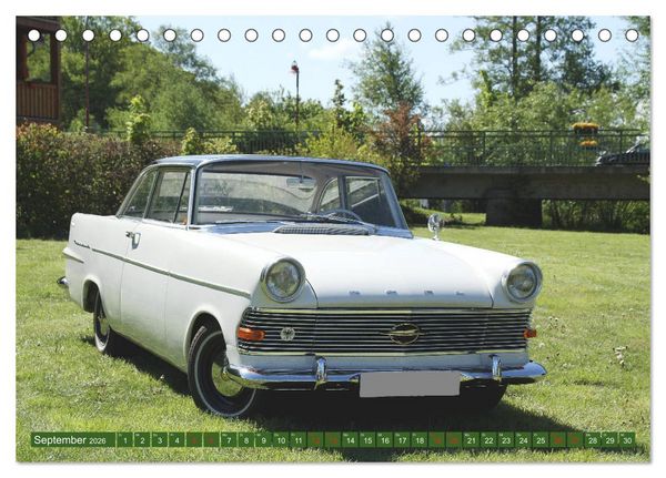 Produktbild: Opel Oldtimer mit dem Blitz (Tischkalender 2026 DIN A5 quer), CALVENDO Monatskalender