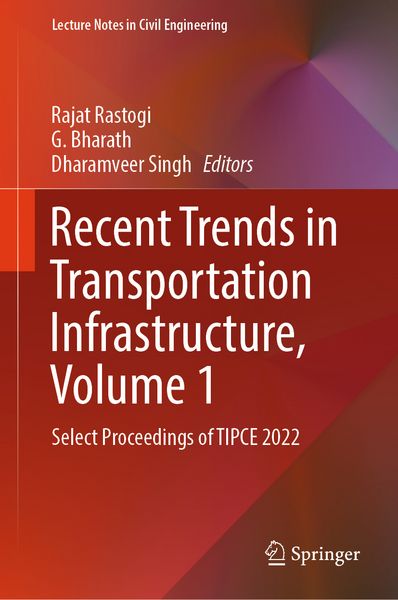 Produktbild: Recent Trends in Transportation Infrastructure, Volume 1