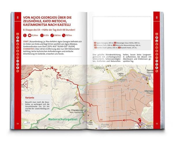 Produktbild: KOMPASS Wanderf&uuml;hrer Kreta mit Weitwanderweg E4, 75 Touren mit Extra-Tourenkarte