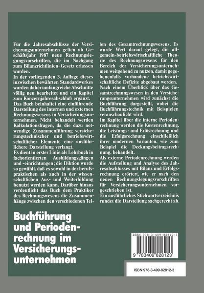 Produktbild: Buchf&uuml;hrung und Periodenrechnung im Versicherungsunternehmen