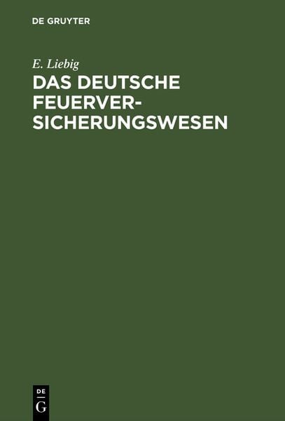 Produktbild: Das deutsche Feuerversicherungswesen