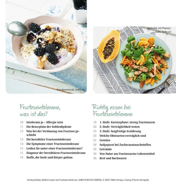 Produktbild: K&ouml;stlich essen Fructoseintoleranz