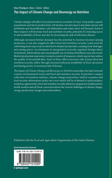 Produktbild: The Impact of Climate Change and Bioenergy on Nutrition