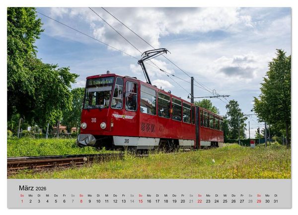 Produktbild: Stra&szlig;enbahnklassiker auf Schienen (Wandkalender 2026 DIN A2 quer), CALVENDO Monatskalender