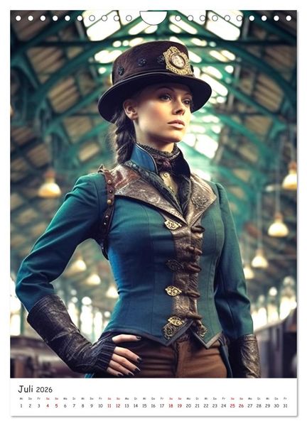 Produktbild: Voll unter Dampf: Steampunker (Wandkalender 2026 DIN A4 hoch), CALVENDO Monatskalender