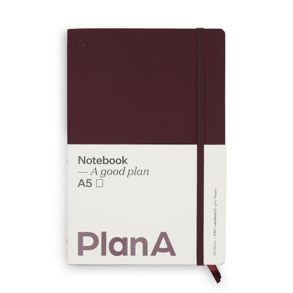 Produktbild: Notizbuch A5 Softcover Cozy Fig Blanko, 128 Seiten