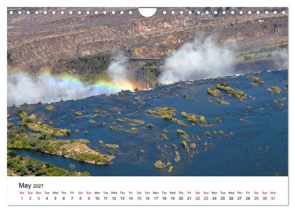 Produktbild: World natural heritage Victoria Falls - The smoke that thunders (Wall Calendar 2027 DIN A4 landscape), CALVENDO 12 Month Wall Calendar