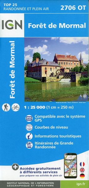 Produktbild: For&ecirc;t de Mormal 1:25 000