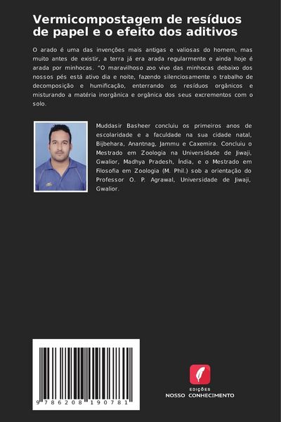 Produktbild: Vermicompostagem de res&iacute;duos de papel e o efeito dos aditivos