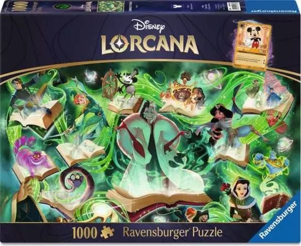 Erwachsenenpuzzle 1000 Teile - Disney Lorcana - Glimmers of the Realm: Emerald