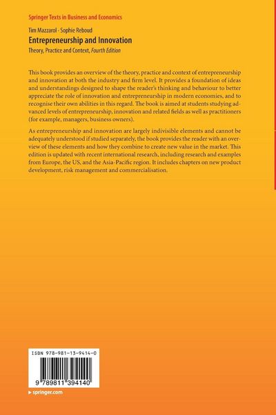 Produktbild: Entrepreneurship and Innovation