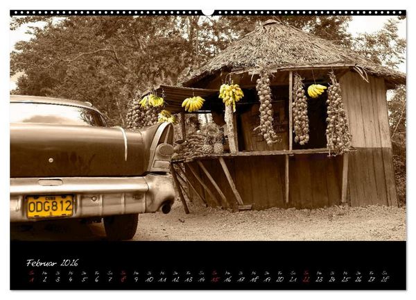 Produktbild: Kuba und die Oldtimer (Wandkalender 2026 DIN A2 quer), CALVENDO Monatskalender
