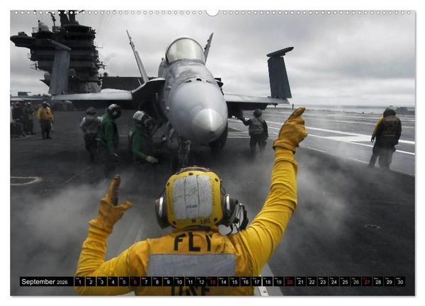 Produktbild: U.S. Aircraft - Fighting Jets (High Quality Premium Wall Calendar 2026 DIN A2 landscape),CALVENDO 12 Month Wall Calendar