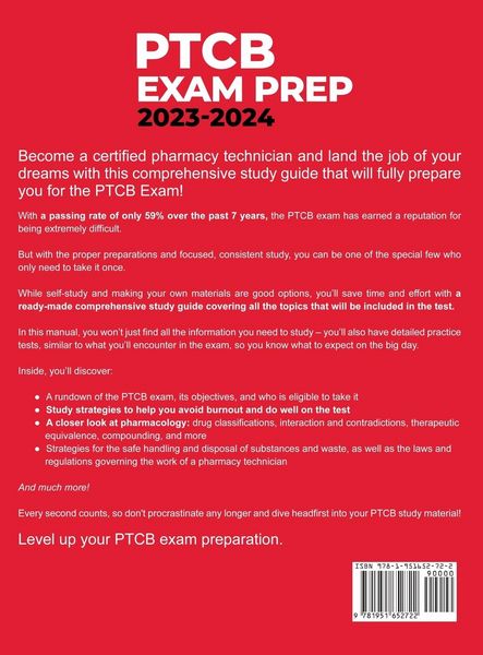 Produktbild: PTCB Exam Prep 2023-2024