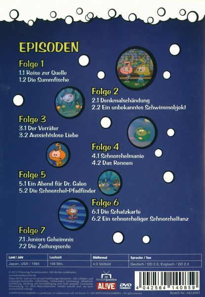 Produktbild: Die Schnorchels - Die Schl&uuml;mpfe des Meeres 1/Folge 1-7