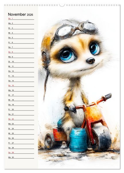 Produktbild: Erdm&auml;nnchen. Kleine Helden des Alltags (Wandkalender 2026 DIN A2 hoch), CALVENDO Monatskalender