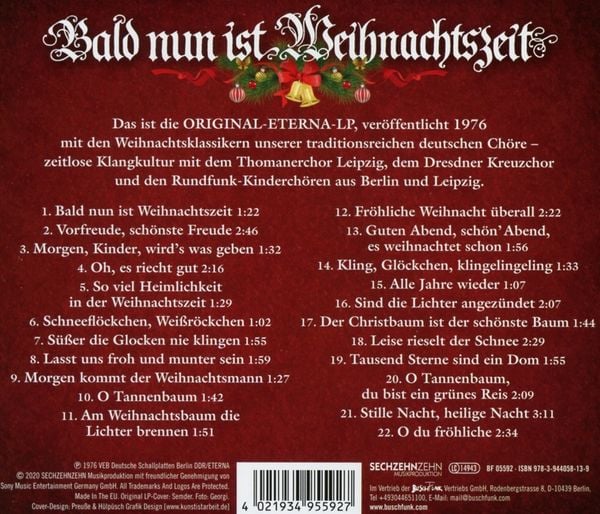 Produktbild: Bald nun ist Weihnachtszeit