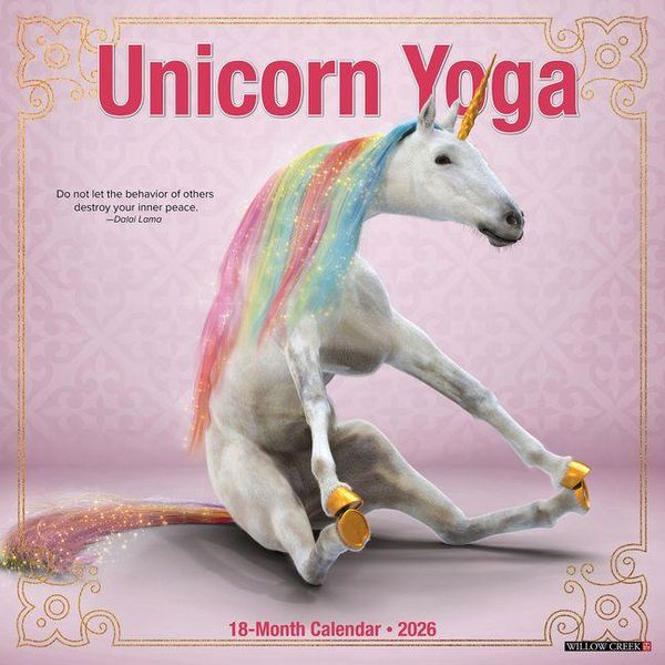 Produktbild: Unicorn Yoga 2026 Wall Calendar