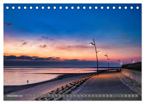 Produktbild: BORKUM Entdeckungen (Tischkalender 2026 DIN A5 quer), CALVENDO Monatskalender