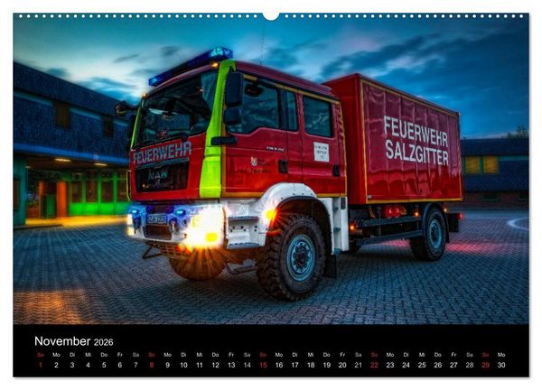 Produktbild: Berufsfeuerwehr Salzgitter (Wandkalender 2026 DIN A2 quer), CALVENDO Monatskalender