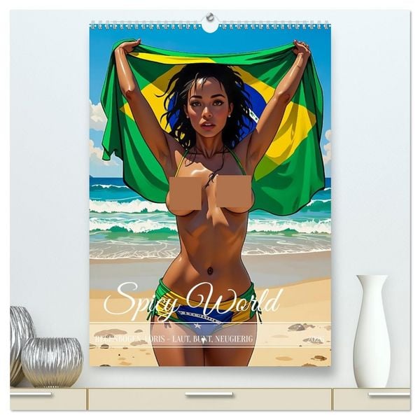 Produktbild: Spicy World - Sonne, Lust und Rio de Janeiro (hochwertiger Premium Wandkalender 2026 DIN A2 hoch), Kunstdruck in Hochglanz