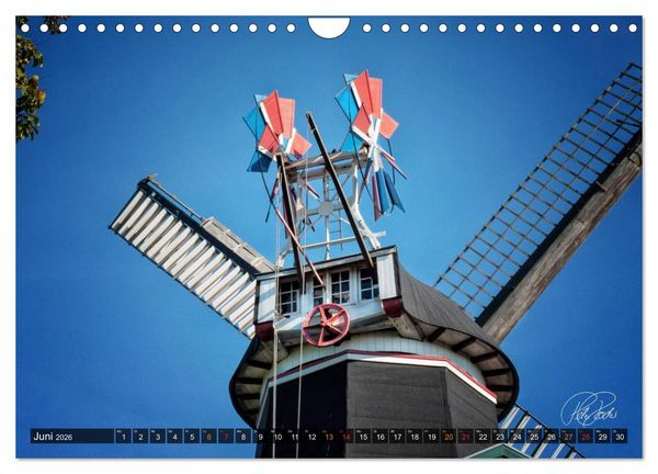 Produktbild: Friesland - Die Friesische M&uuml;hlenstra&szlig;e (Wandkalender 2026 DIN A4 quer), CALVENDO Monatskalender