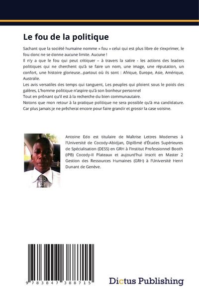 Produktbild: Le fou de la politique
