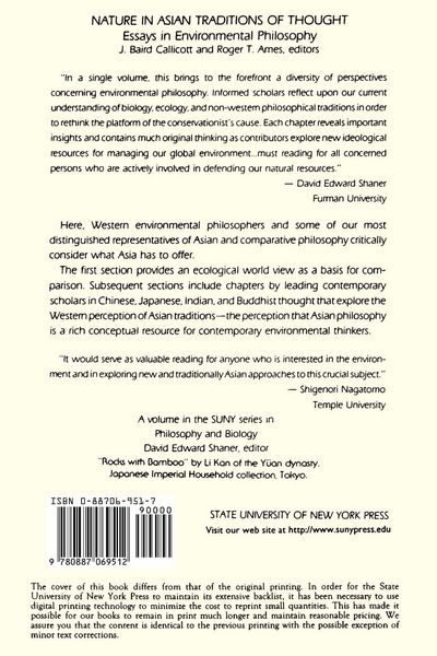 Produktbild: Nature in Asian Traditions of Thought