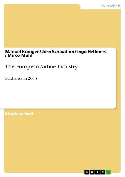 Produktbild: The European Airline Industry