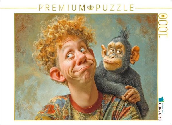 CALVENDO Puzzle Humorvolle Cartoons | 1000 Teile Lege-Größe 64x48cm Foto-Puzzle für glückliche Stunden