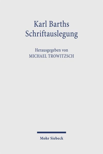 Produktbild: Karl Barths Schriftauslegung
