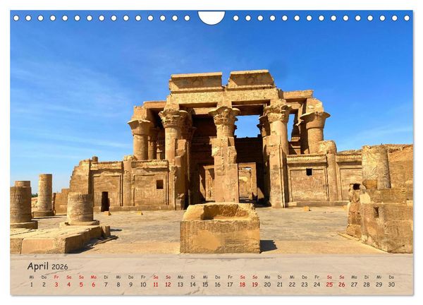 Produktbild: Zwischen Luxor und Abu Simbel - Eine Reise durch die Dynastien (Wandkalender 2026 DIN A4 quer), CALVENDO Monatskalender
