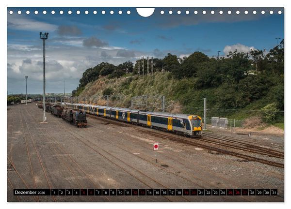Produktbild: Eisenbahn in Neuseeland (Wandkalender 2026 DIN A4 quer), CALVENDO Monatskalender