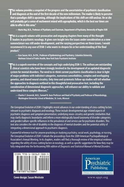 Produktbild: The Conceptual Evolution of DSM-5