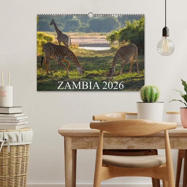Produktbild: Zambia (Wall Calendar 2026 DIN A3 landscape), CALVENDO 12 Month Wall Calendar