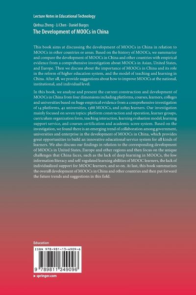 Produktbild: The Development of MOOCs in China