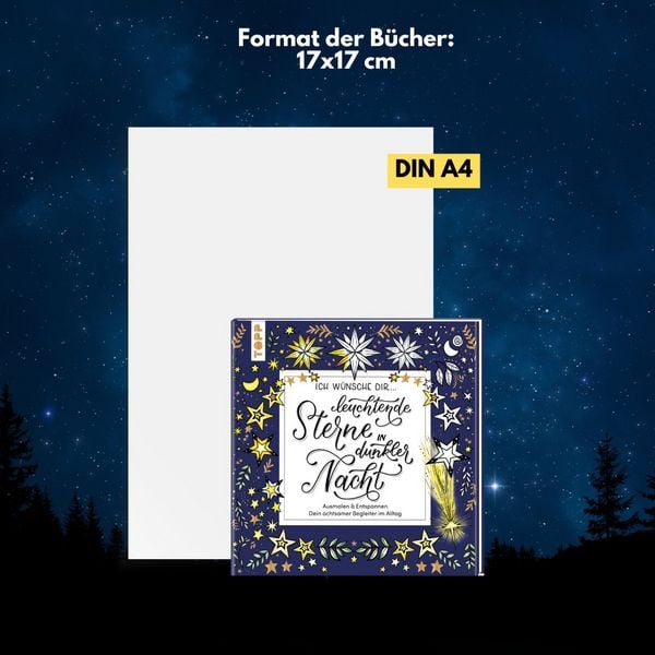 Produktbild: Ich w&uuml;nsche dir ... leuchtende Sterne in dunkler Nacht