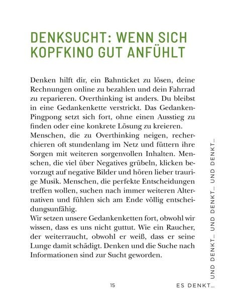 Produktbild: Die 1-Minuten-Strategie gegen Overthinking