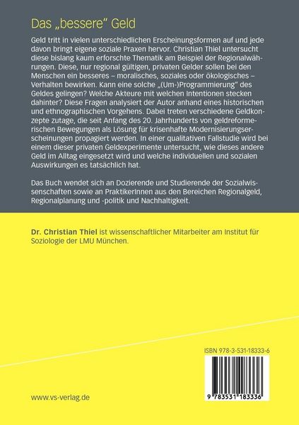 Produktbild: Das ‚bessere’ Geld