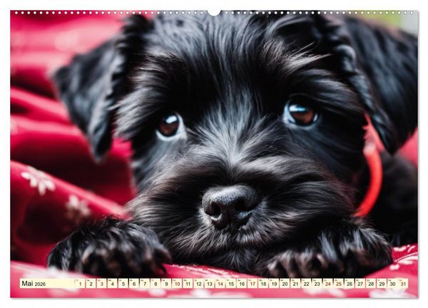 Produktbild: Schnauzer - vielseitige Allrounder (Wandkalender 2026 DIN A2 quer), CALVENDO Monatskalender
