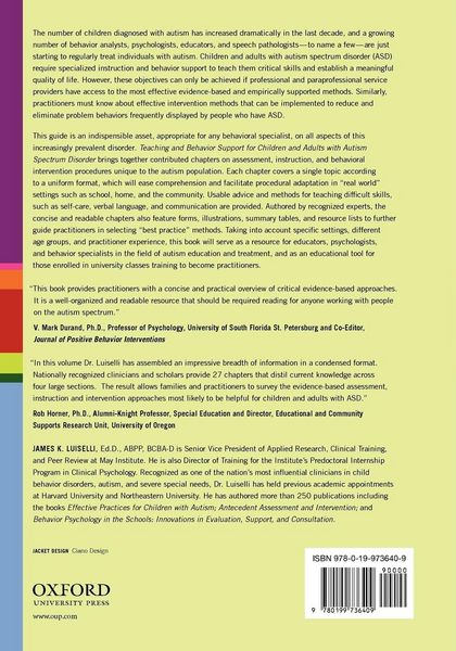 Produktbild: Teaching and Behavior Support for Children and Adults with Autism Spectrum Disorder