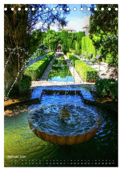 Produktbild: Die Alhambra (Tischkalender 2026 DIN A5 hoch), CALVENDO Monatskalender
